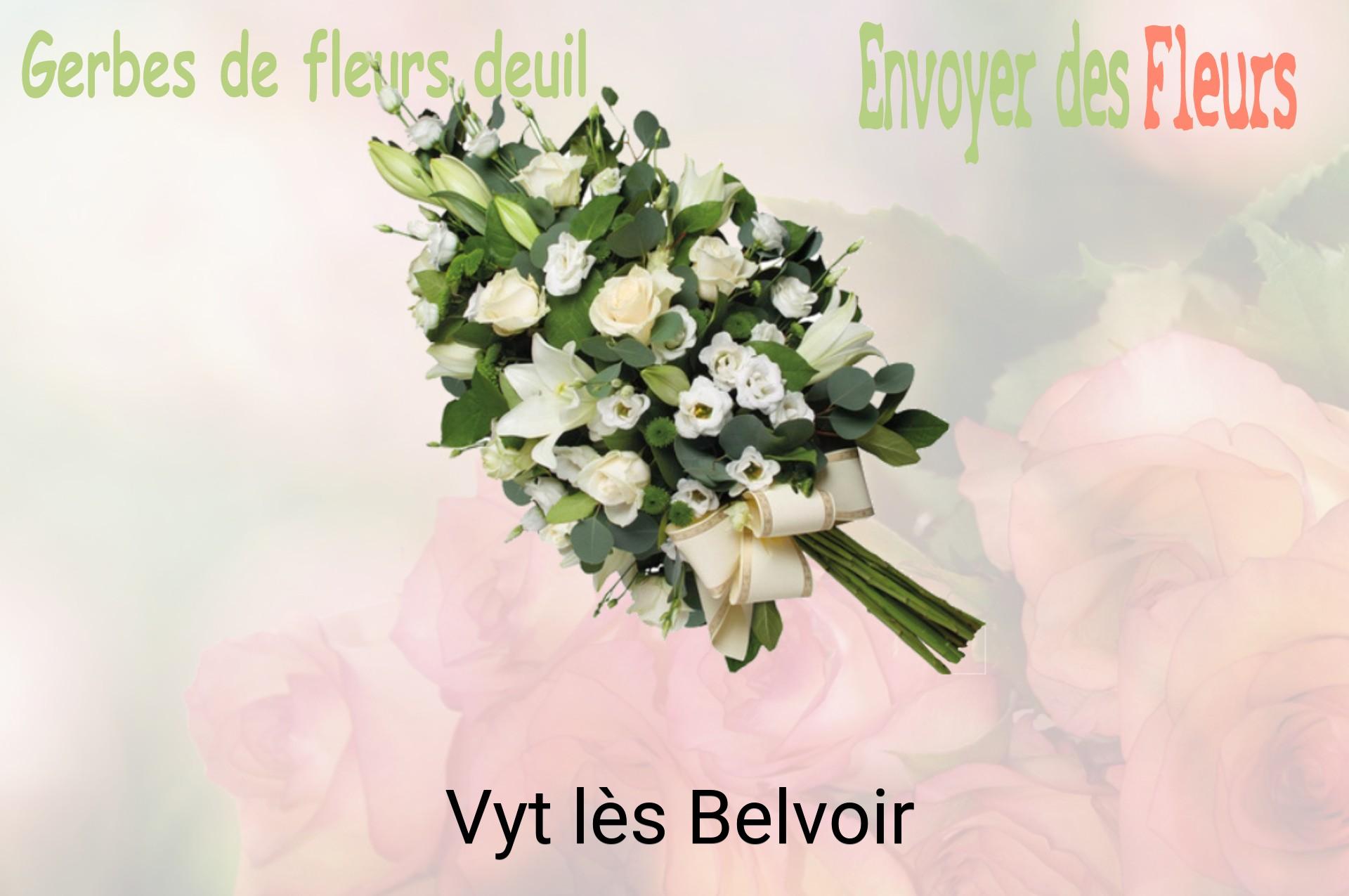 Gerbe de fleurs de deuil livrée à Vyt-lès-Belvoir